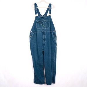 Vintage Key Imperial Denim Bib Overalls Men's 50x29 Farm Ranch Workwear Classic